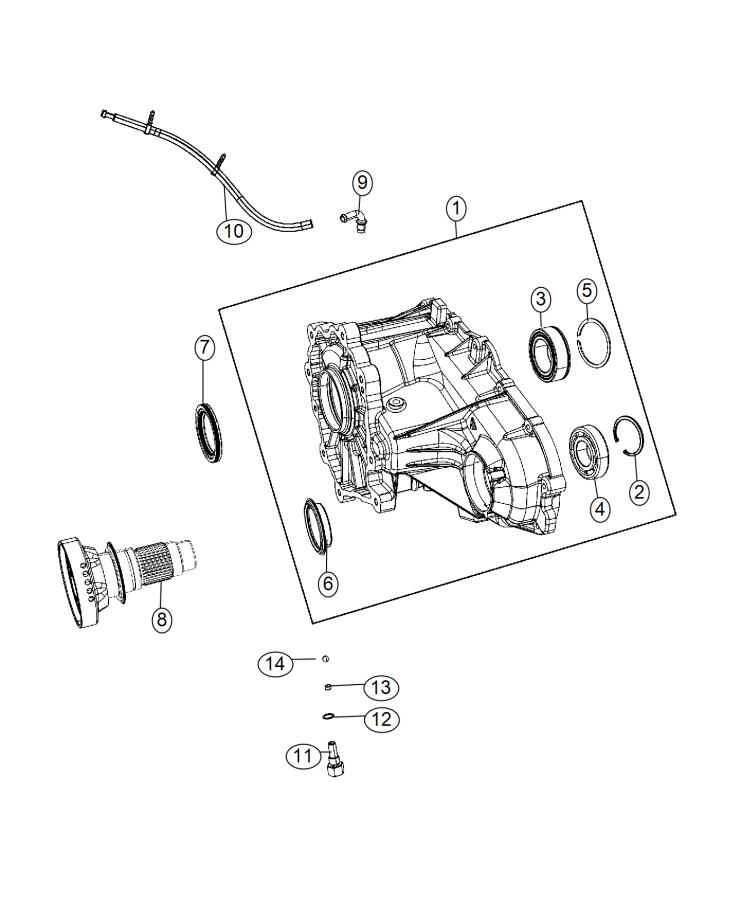 Dodge Durango Hose. Transfer case vent. Ptu - 68196571AA ...