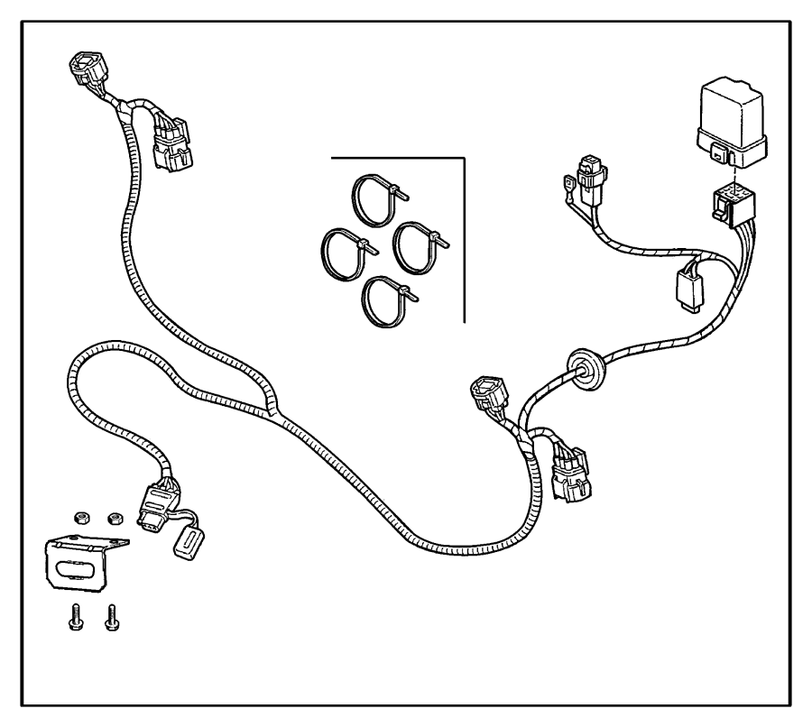 Chrysler Lhs Wiring package. Trailer tow. Trailer tow 4 way