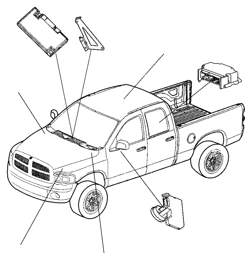 Dodge Ram 1500 Receiver. Control module - 05026223AO | Mopar Parts ...